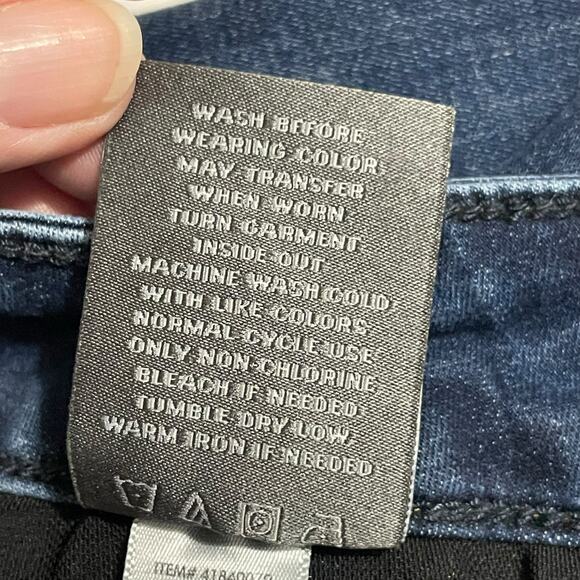 Torrid Womens 10-14 (30X29) Trio Fit Slim Boot Limitless Stretch Dark Blue Denim - Picture 10 of 14